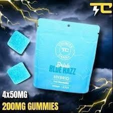200mg- 4x50 Gummies | Blue Razz (Hybrid) | ThunderCanna