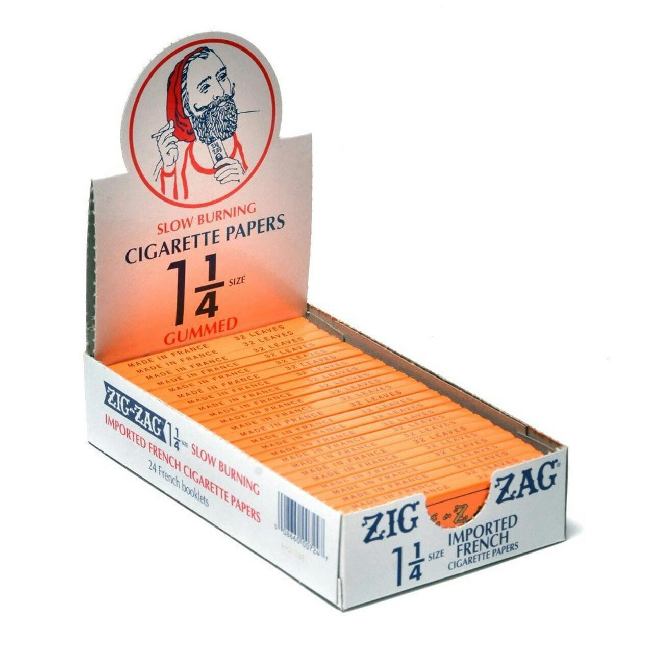 LB - Zig Zag Orange 1 1/4 Rolling Papers - BOTH