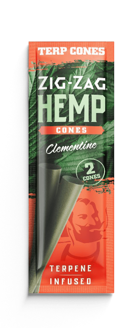 Zig Zag - Terp Infused Clementine Hemp Cones - 2 Count