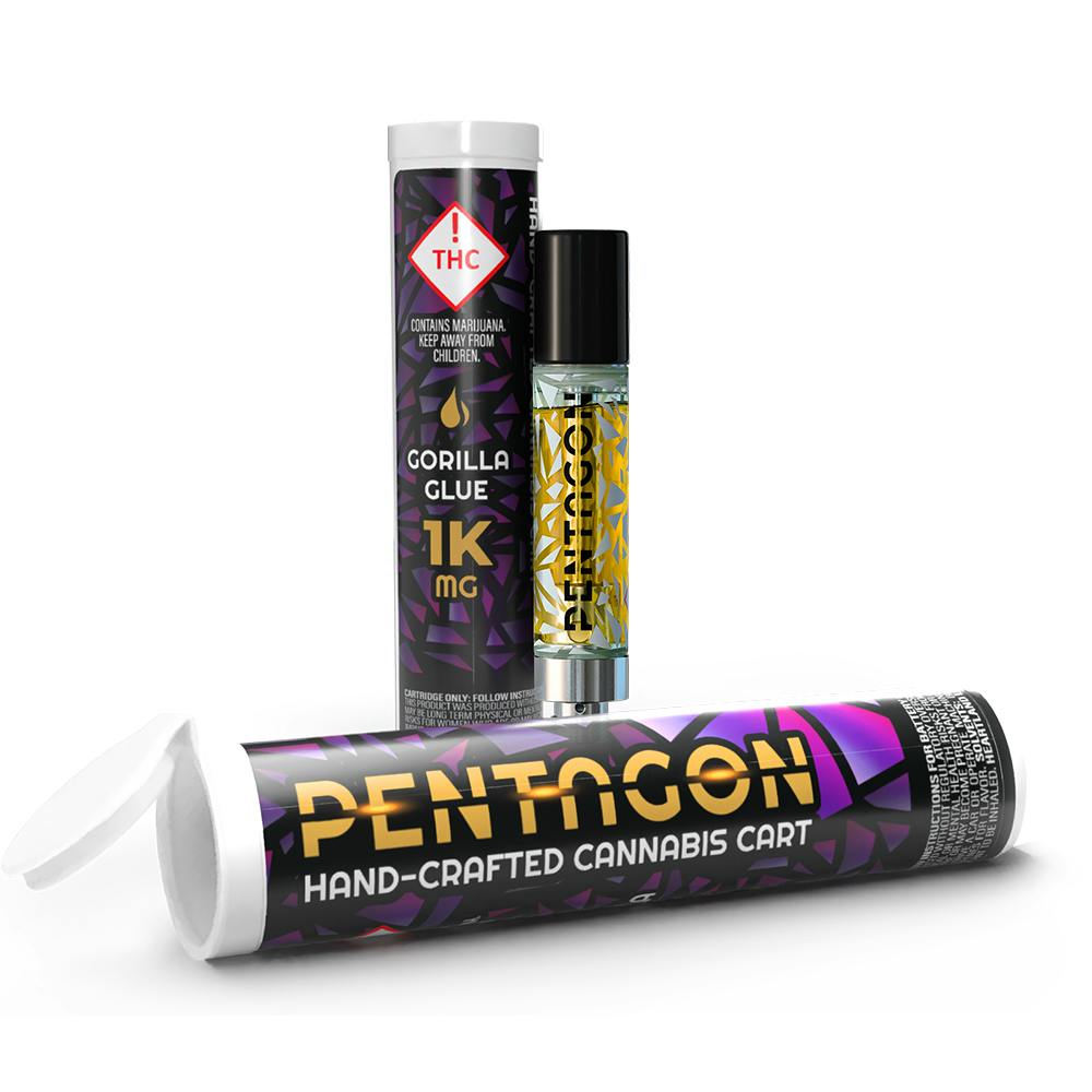 Pentagon - Gorilla Glue (I/H) - Vape Cartridge - 1000mg