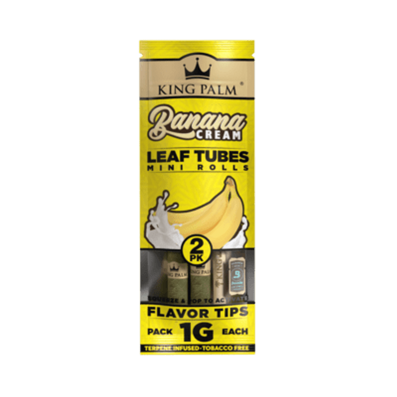 King Palm - SLIM Banana Cream Hemp Wraps - 2 Count