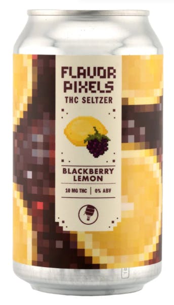 Pixels Seltzer 10mg - Blackberry Lemon - 12oz