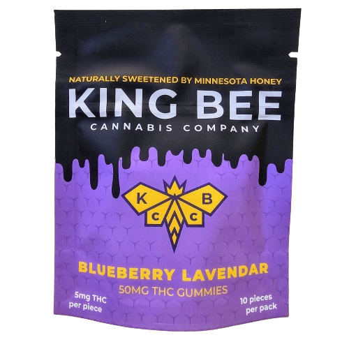 King Bee Gummies 5mg - Blueberry Lavendar - 10ct cannabis product