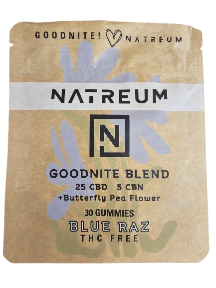 Natreum CBD Gummies - Good Nite Blue Raspberry - 30ct