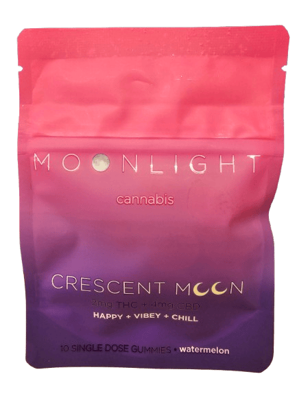 Moonlight Crescent Moon Gummies 2mg - Watermelon - 10ct at Wildflower Cannabis