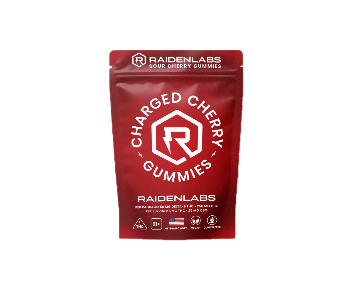 Raidenlabs Gummies 5mg - Charged Cherry - 10ct cannabis product