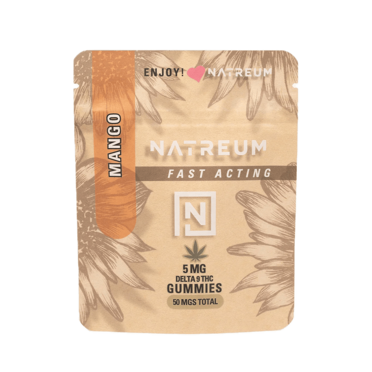 Natreum Nano Gummies 5mg - Mango - 10ct at Wildflower Cannabis