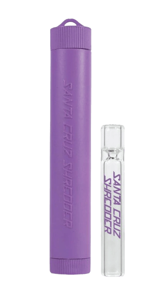 S.C.S Hemp Dugout with Glass One Hitter - Purple cannabis product