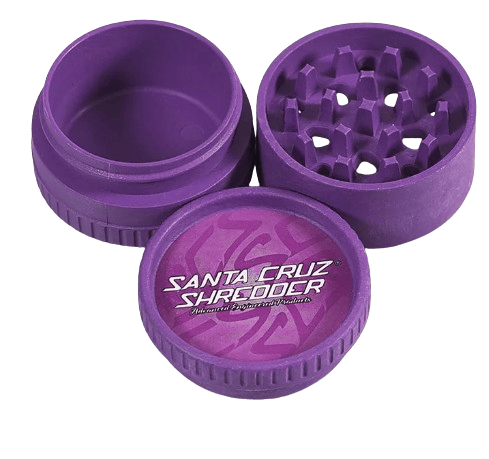 S.C.S Medium 3 Piece Hemp Grinder - Purple cannabis product