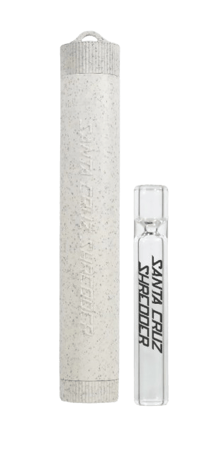 S.C.S Hemp Dugout with Glass One Hitter - White cannabis product