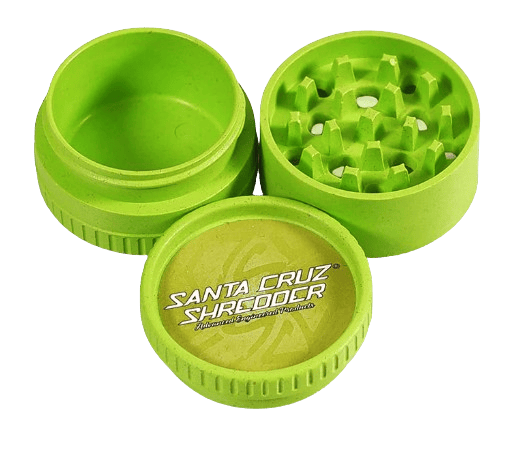 S.C.S Medium 3 Piece Hemp Grinder - Lime cannabis product