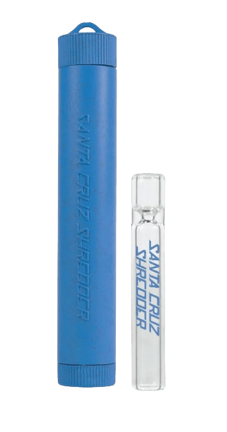 S.C.S Hemp Dugout with Glass One Hitter - Blue cannabis product