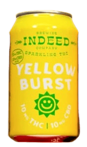 Indeed Infused Seltzer 10mg - Yellow Burst - 12oz at Wildflower Bloomington