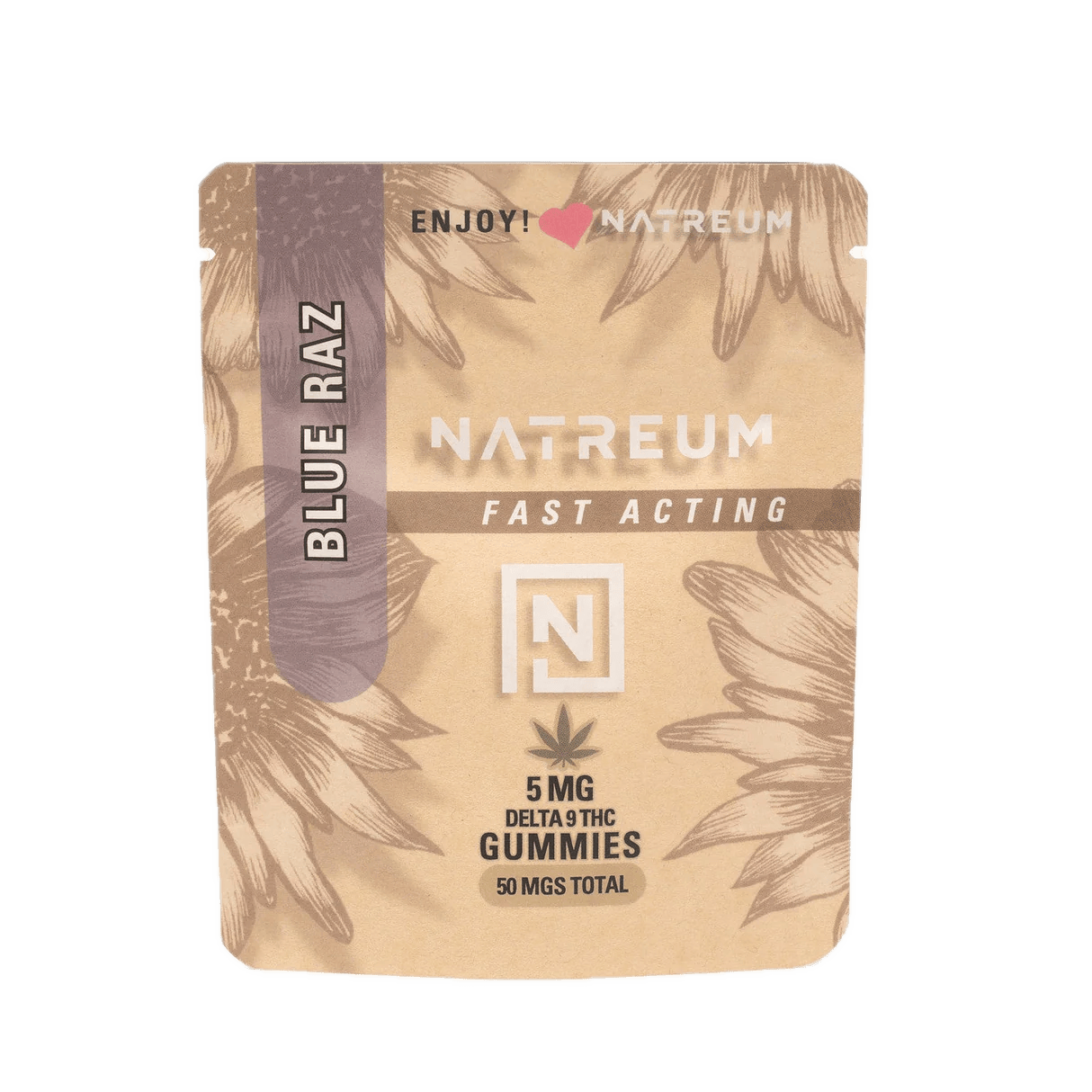 Natreum Nano Gummies 5mg - Blue Razz - 10ct at Wildflower Cannabis