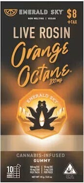 Orange Octane [S] - 100MG Live Rosin Gummy Single