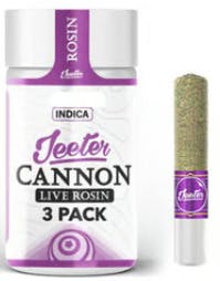 Jeeter - 1.5G Live Rosin Infused Cannon Prerolls 3PK - Tahoe OG [I]