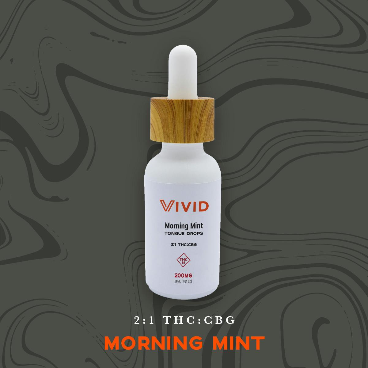 Vivid: Tincture | Morning Mint 2:1 | 200mg THC : 100mg CBG | 30ml