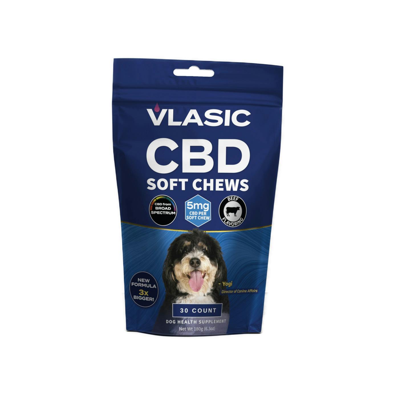 Vlasic Labs: Dog Chews | Beef | 150mg CBD | 30ct