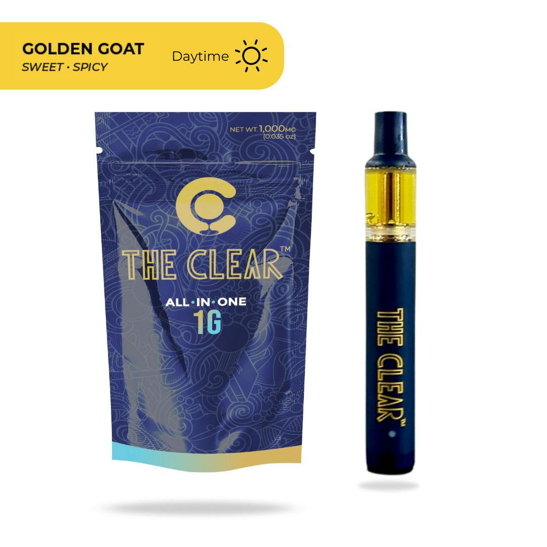 The Clear: Vape | Golden Goat | All-In-One | 1g