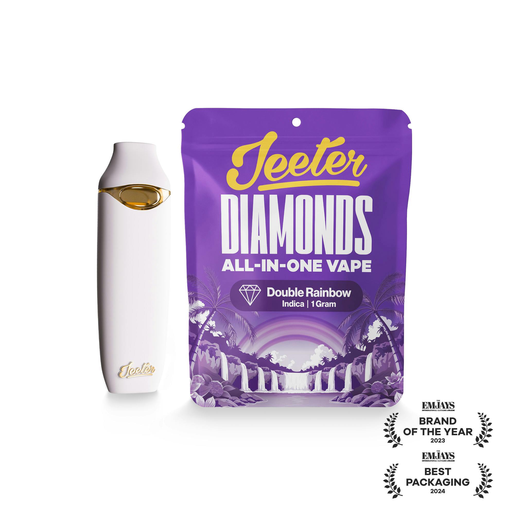 Jeeter: Liquid Diamond Vape | Double Rainbow | All-in-One