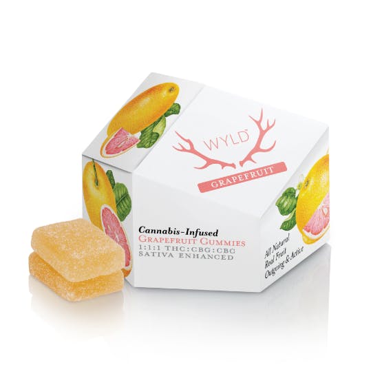 WYLD Grapefruit 1:1:1: WYLD GRAPEFRUIT 1:1:1 THC:CBC:CBG 100MG