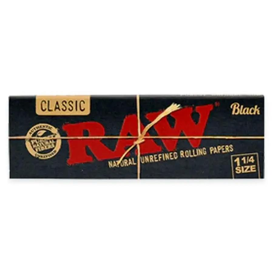 RAW - Black 1.25" Rolling Papers