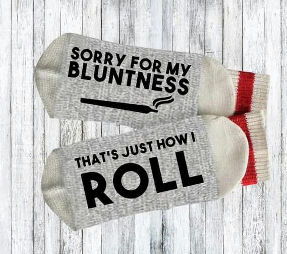 Novelty Sock - Sorry for my Bluntness