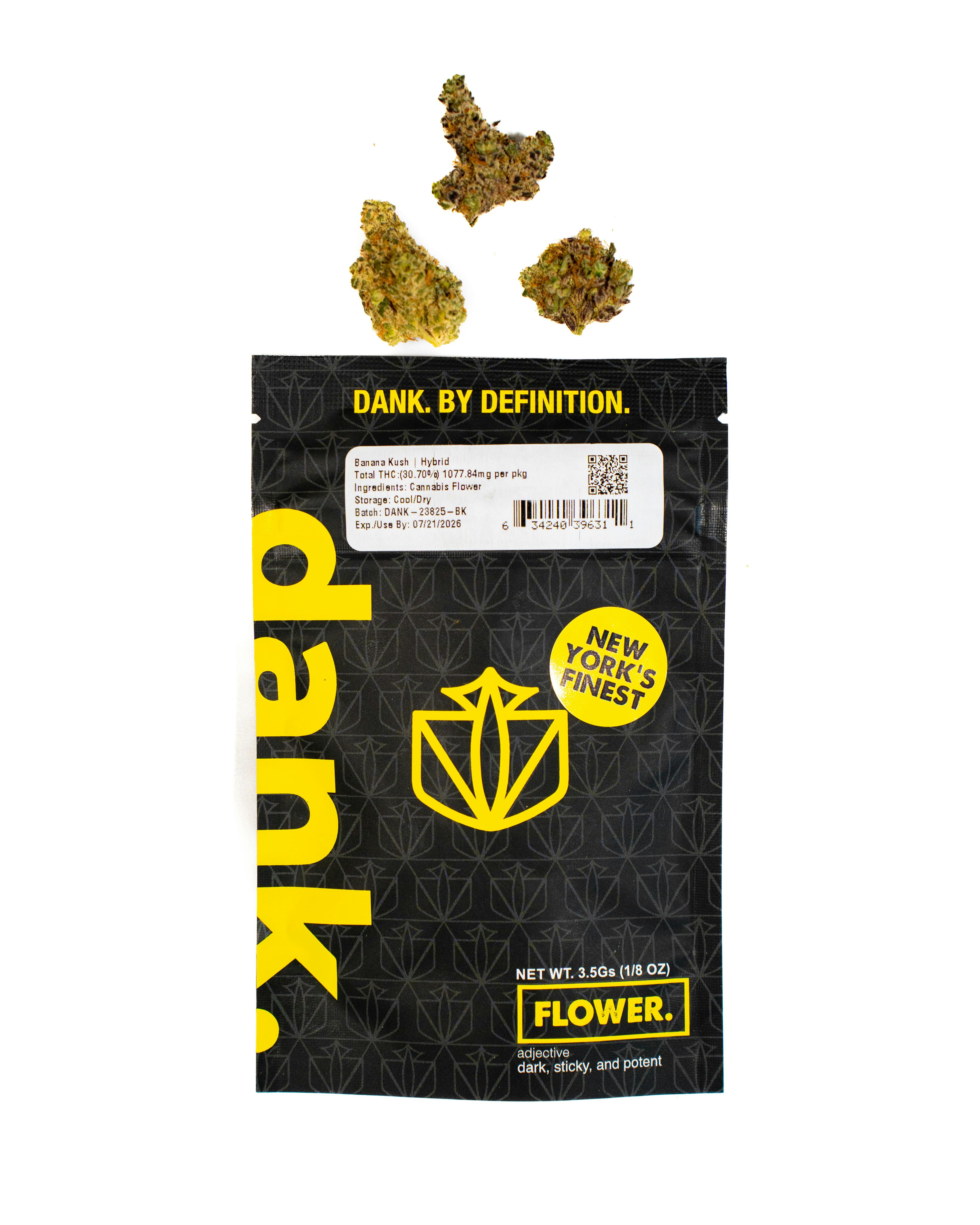 Dank | Banana Kush | 3.5g Sungrown (Bag)