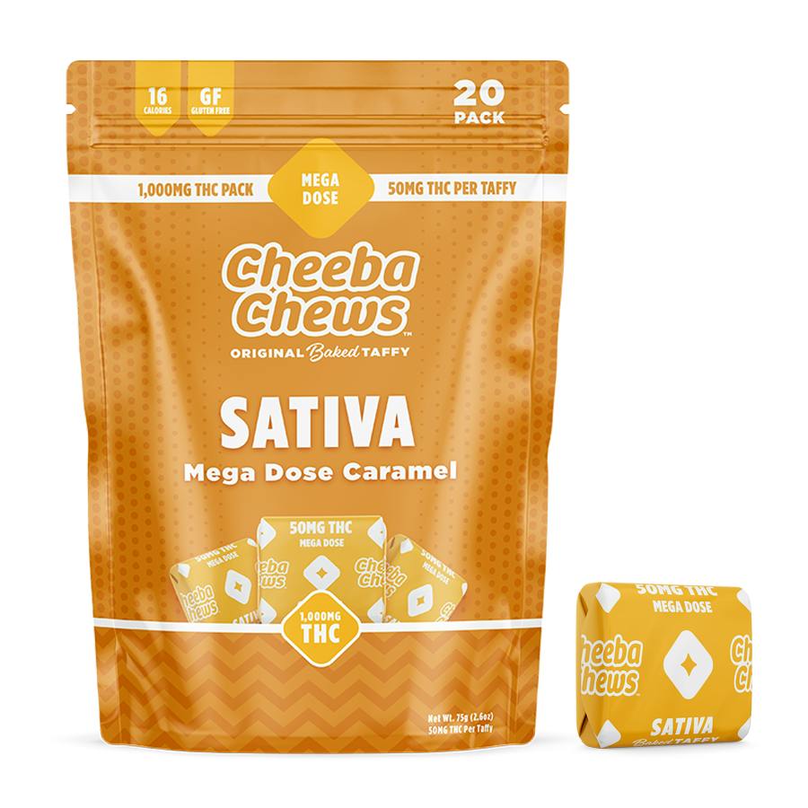 Cheeba Mega Dose Caramel- Sativa 1000mg