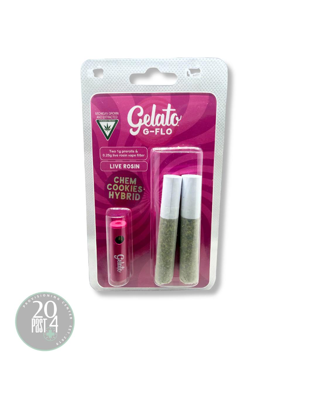 GELATO | G-FLO | CHEM COOKIES | ROSIN TIP | INFUSED PREROLL | 2.25G