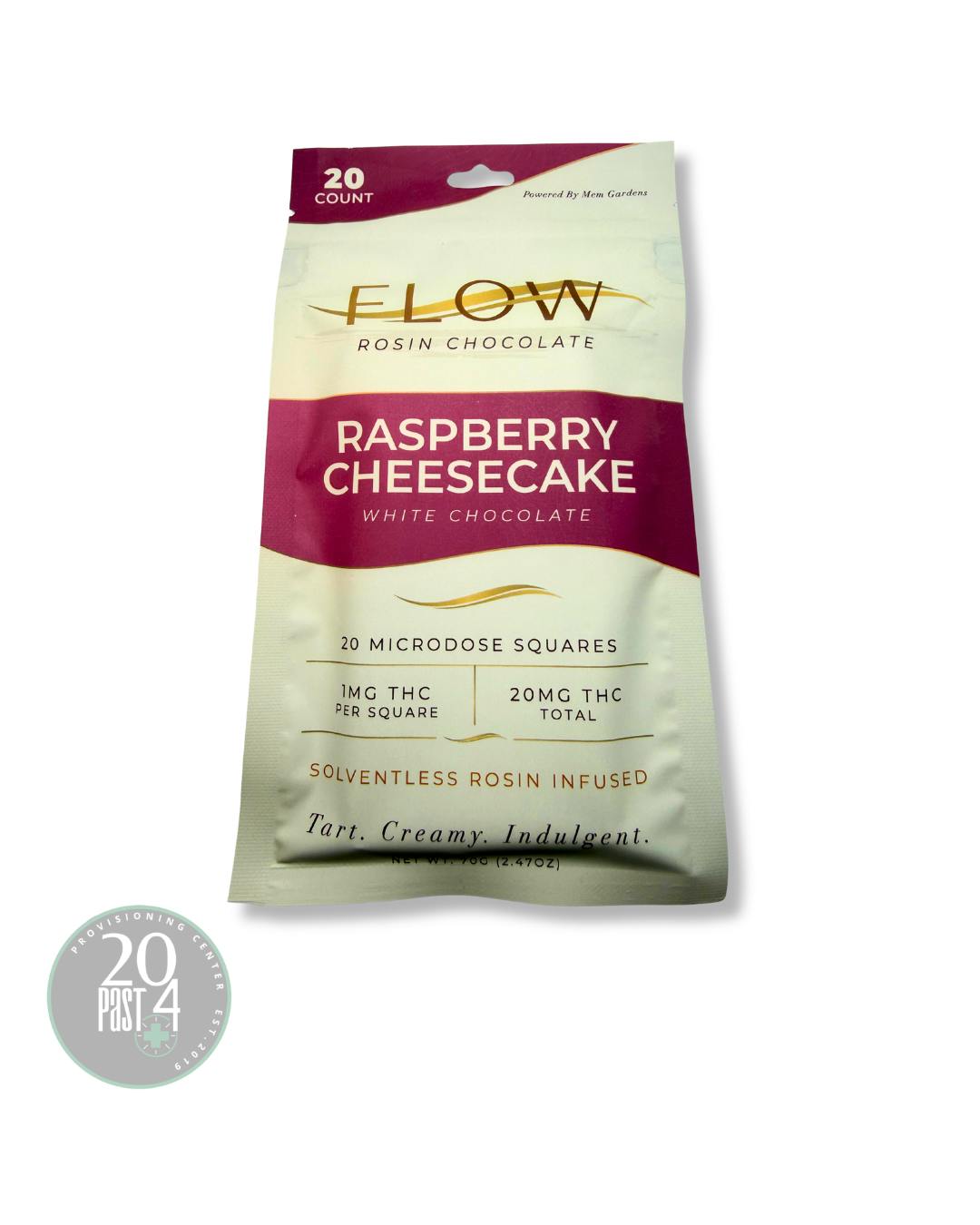 FLOW | WHITE CHOCOLATE RASPBERRY CHEESECAKE | EDIBLE | 20MG
