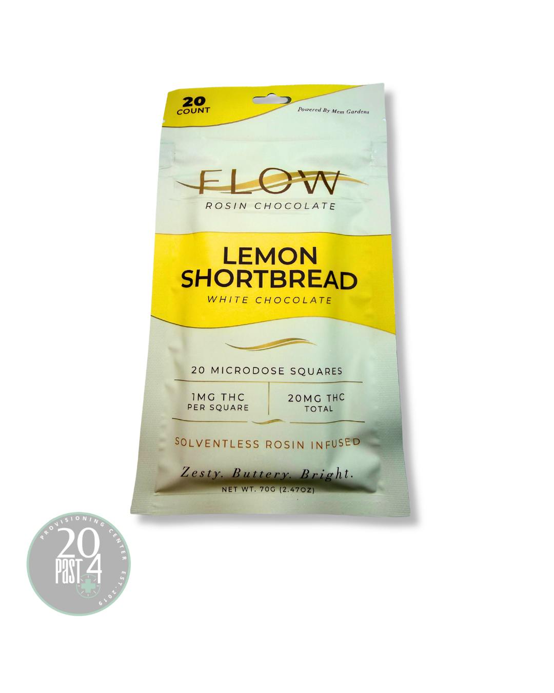 FLOW | WHITE CHOCOLATE LEMON SHORTBREAD | EDIBLE | 20MG