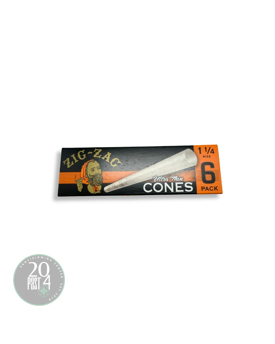 ZIG ZAG | ULTRA THIN CONES | 1 1/4" | 6 PACK
