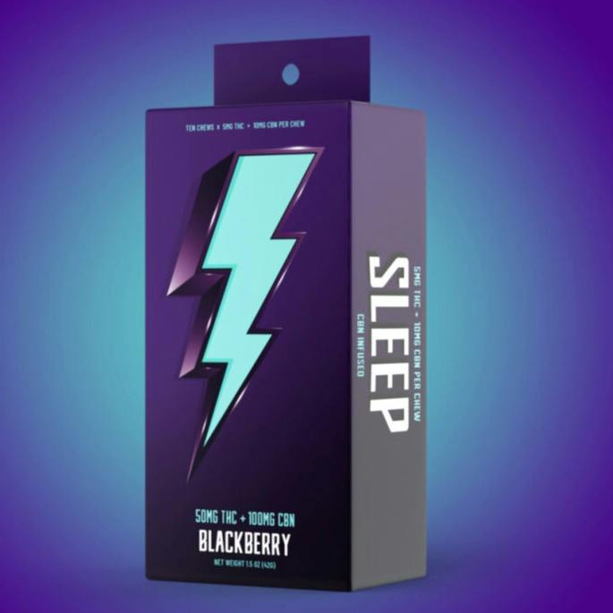 CBN 2:1 Blackberry Dream Fruit Chews 100mg - Hi-Burst