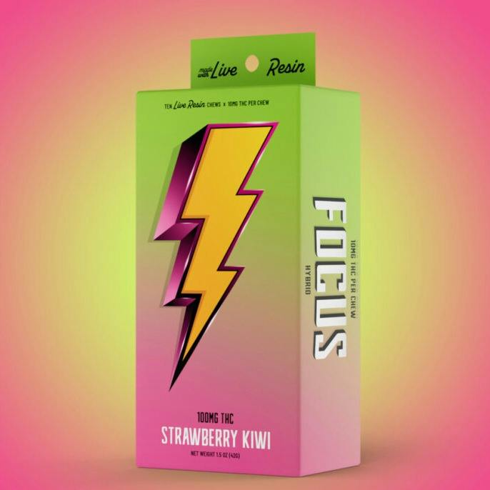 Hybrid Strawberry Kiwi Fruit Chews 100mg - Hi-Burst