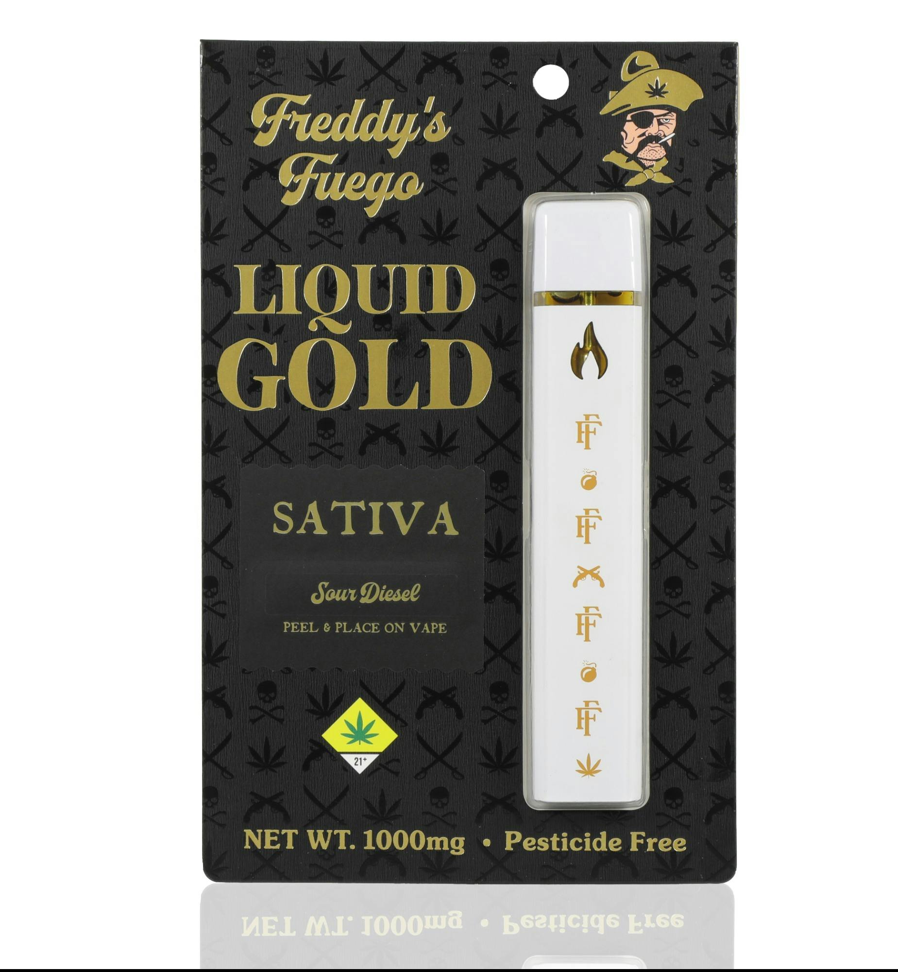 Sour Diesel Rechargeable Disposable 1g - Freddy's Fuego