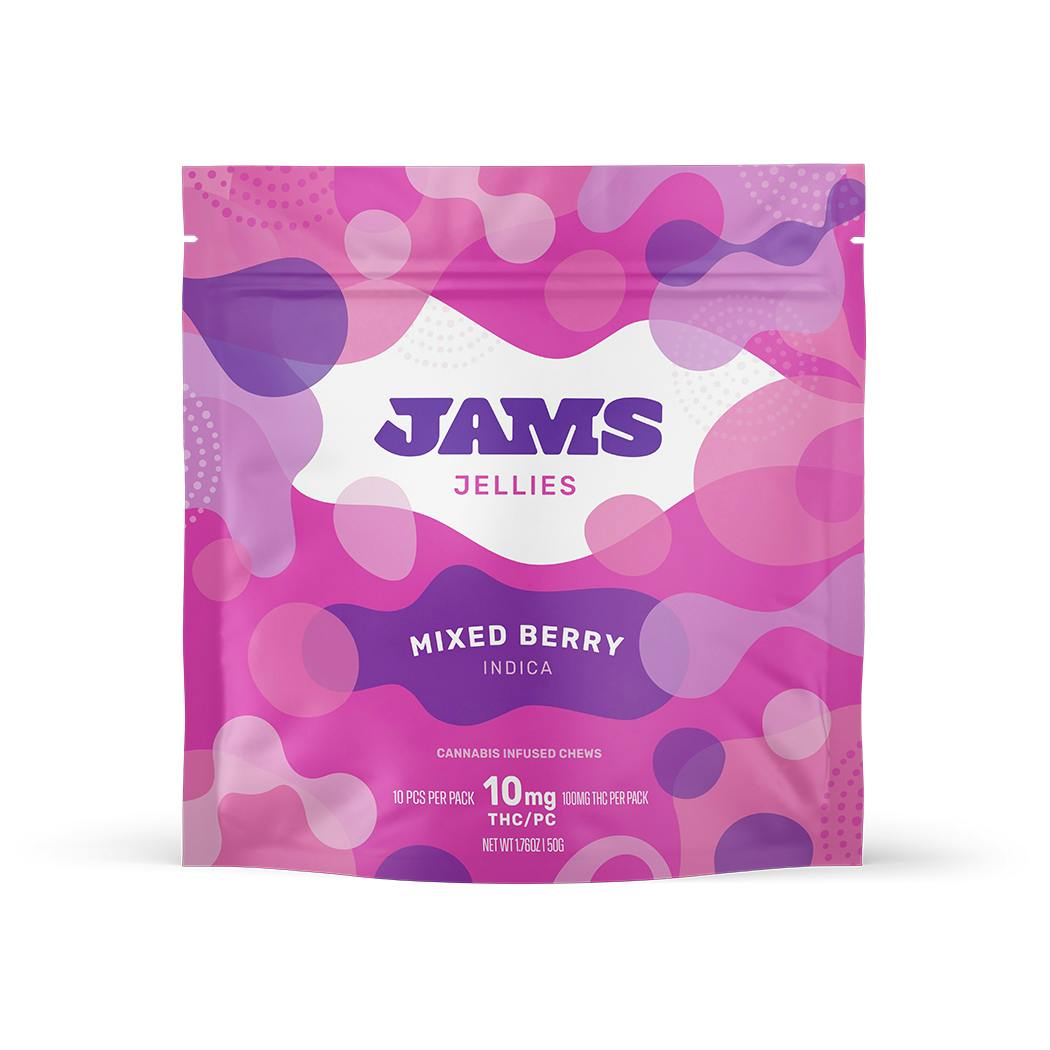 Jellies Mixed Berry Gummies 100mg (10-Pack | 10mg Each)