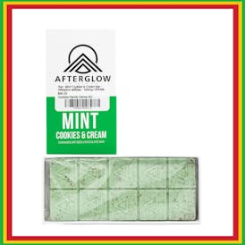 Mint Cookies & Cream bar - Afterglow edibles - 100mg