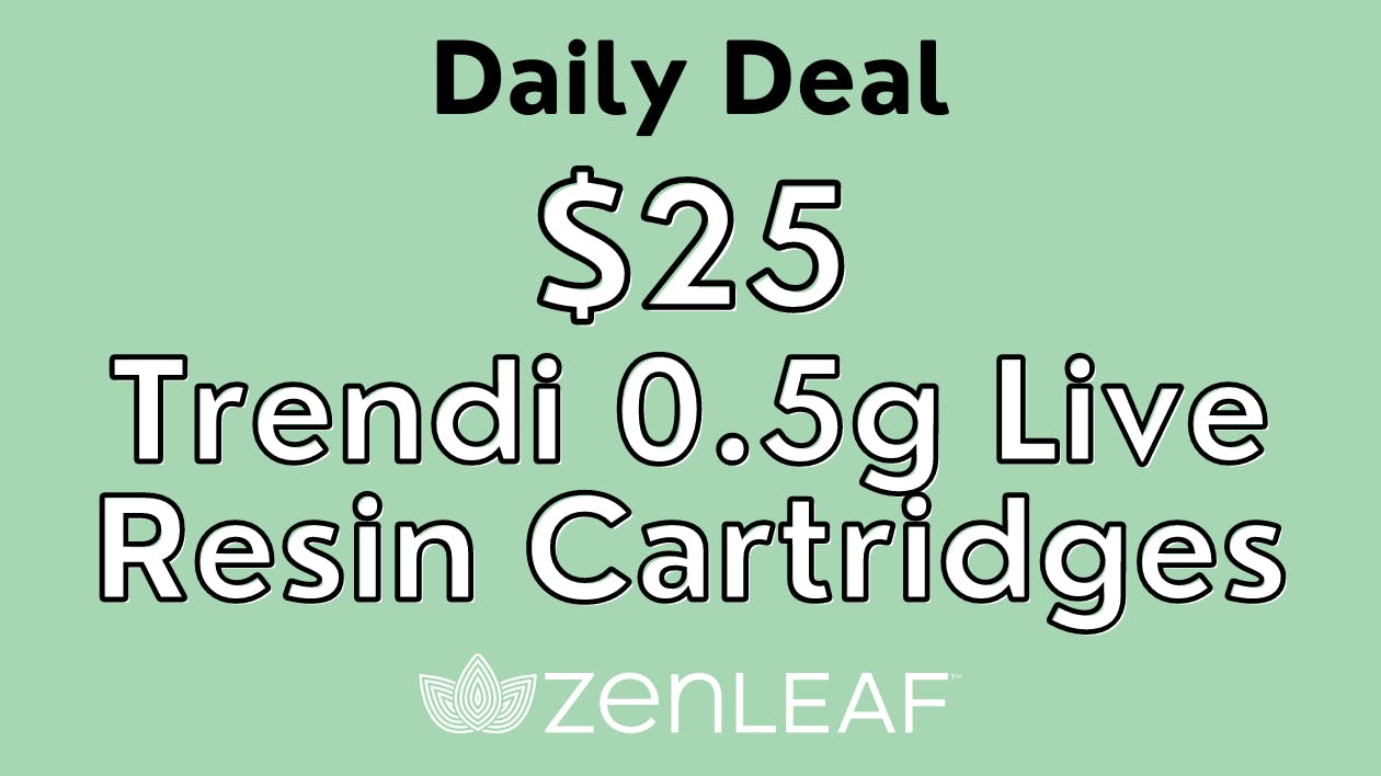 25 Trendi 0.5g LR Cartridges at Zen Leaf Las Vegas Weedmaps