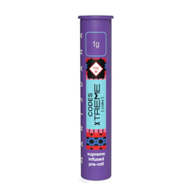 Codes: Infused Pre-Roll | Cake x Pico Duarte | Xtreme J's