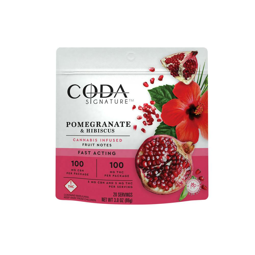 Sleep Pomegranate 1:1 THC:CBN Gummies