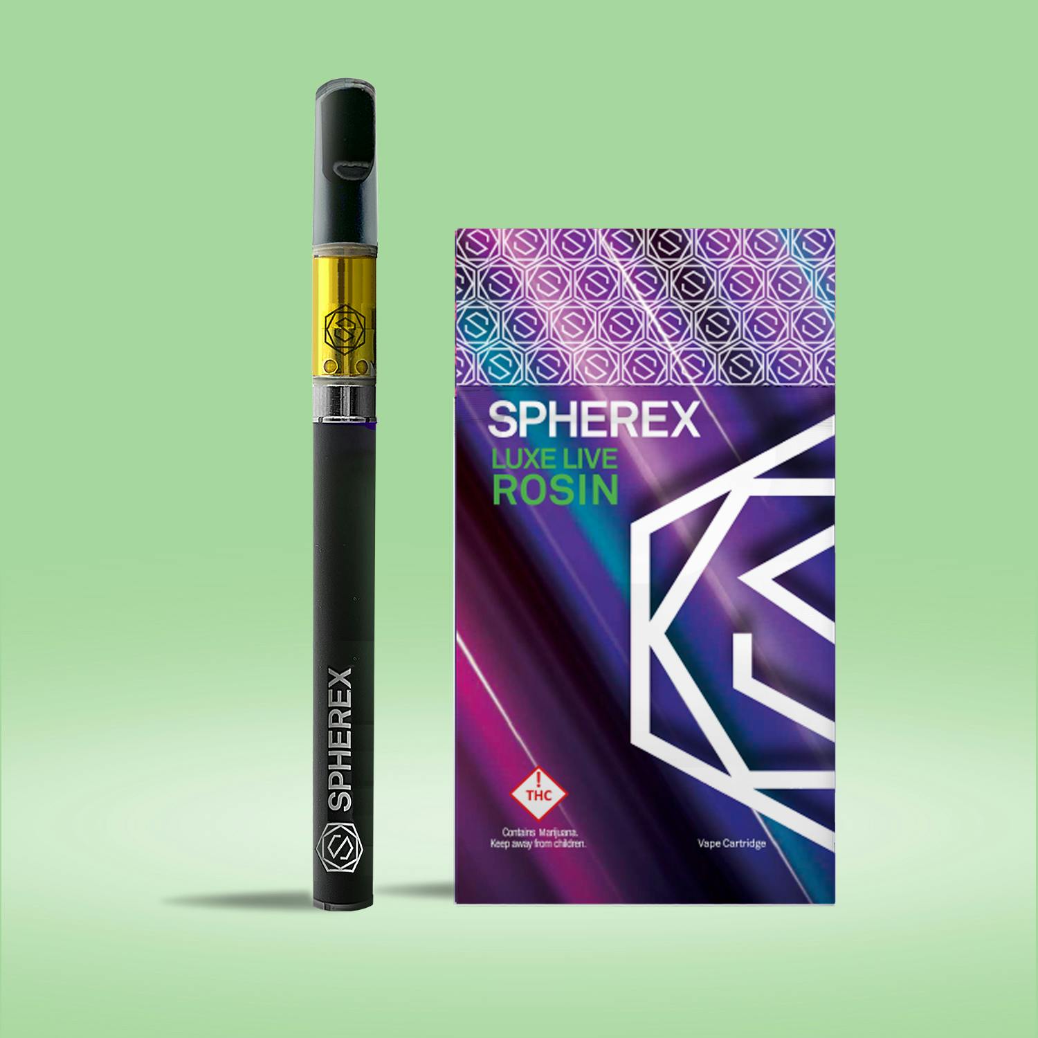 Spherex Luxe Live Rosin Cart Indica Donny Burger
