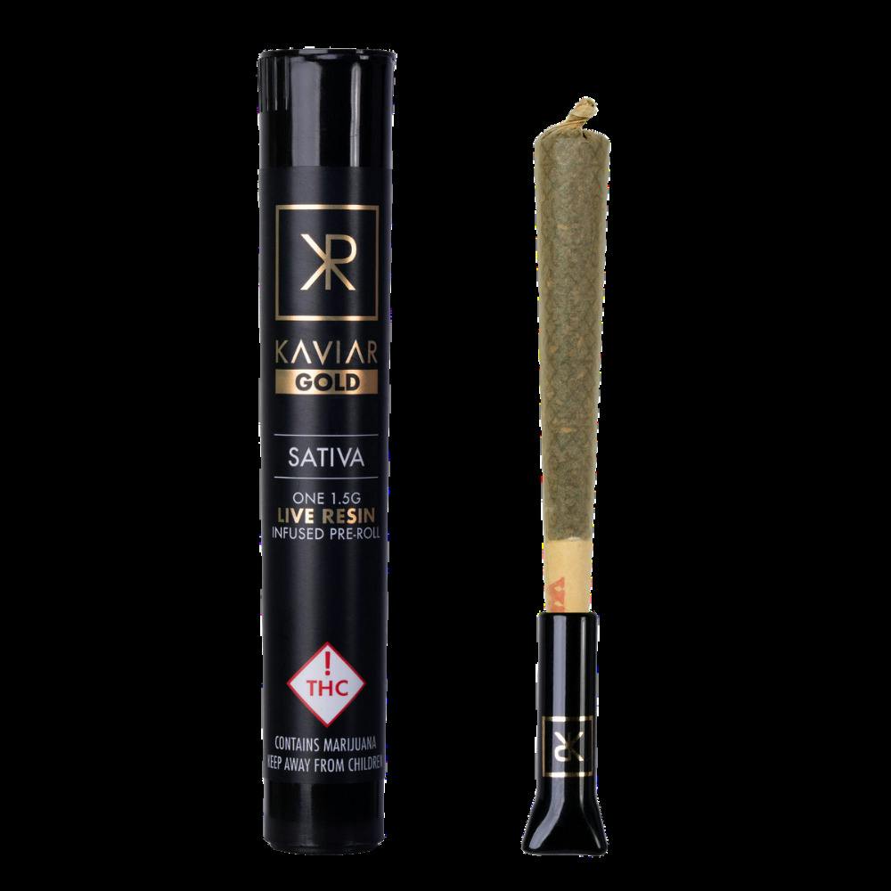 Kaviar Gold Live Resin Pre-Roll Sativa Apricot Dream