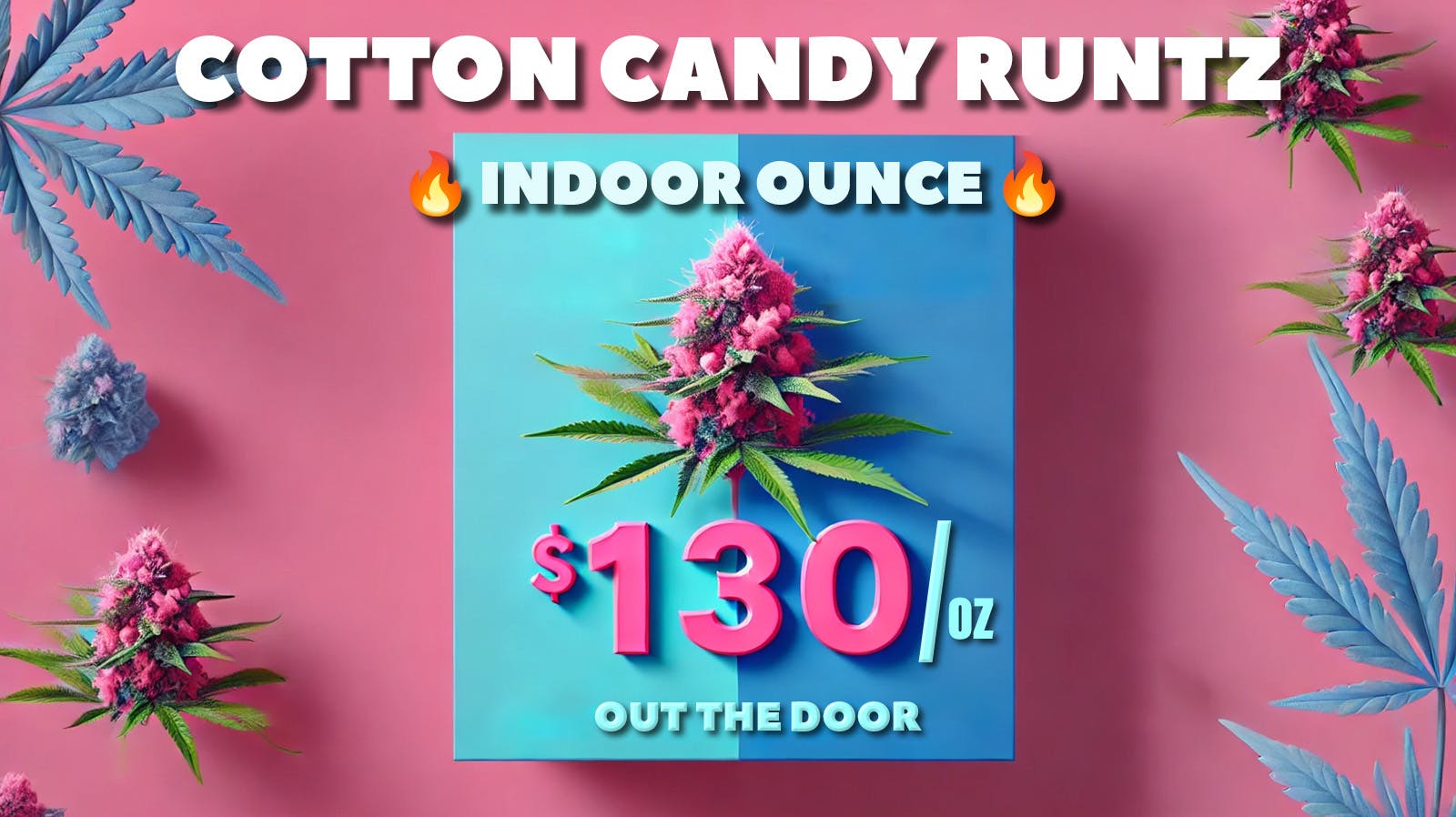 Cotton Candy Runtz 130/oz 30 at City Greens Weedmaps