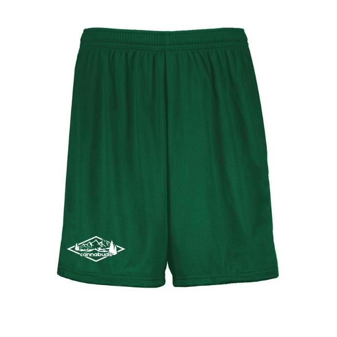 Cannabuds - 7" Dark Green Ball Shorts - S