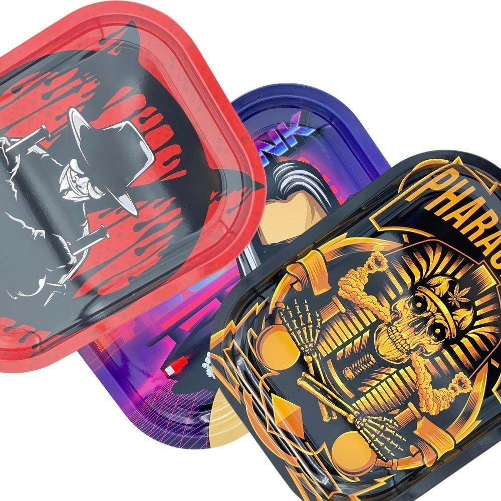 Small Metal Rolling Tray - Assorted Designs