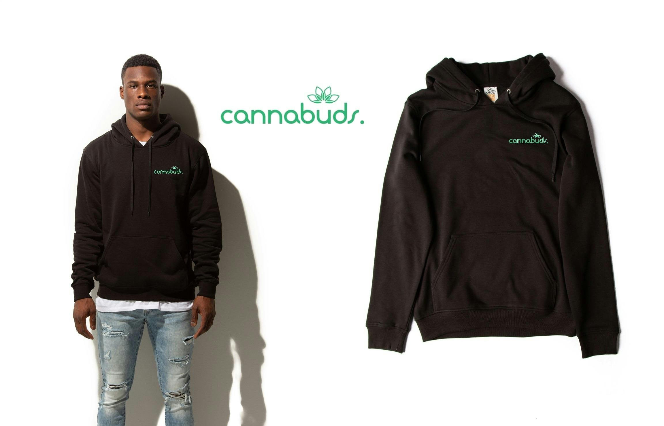 Cannabuds - Black Logo Hoodie - S