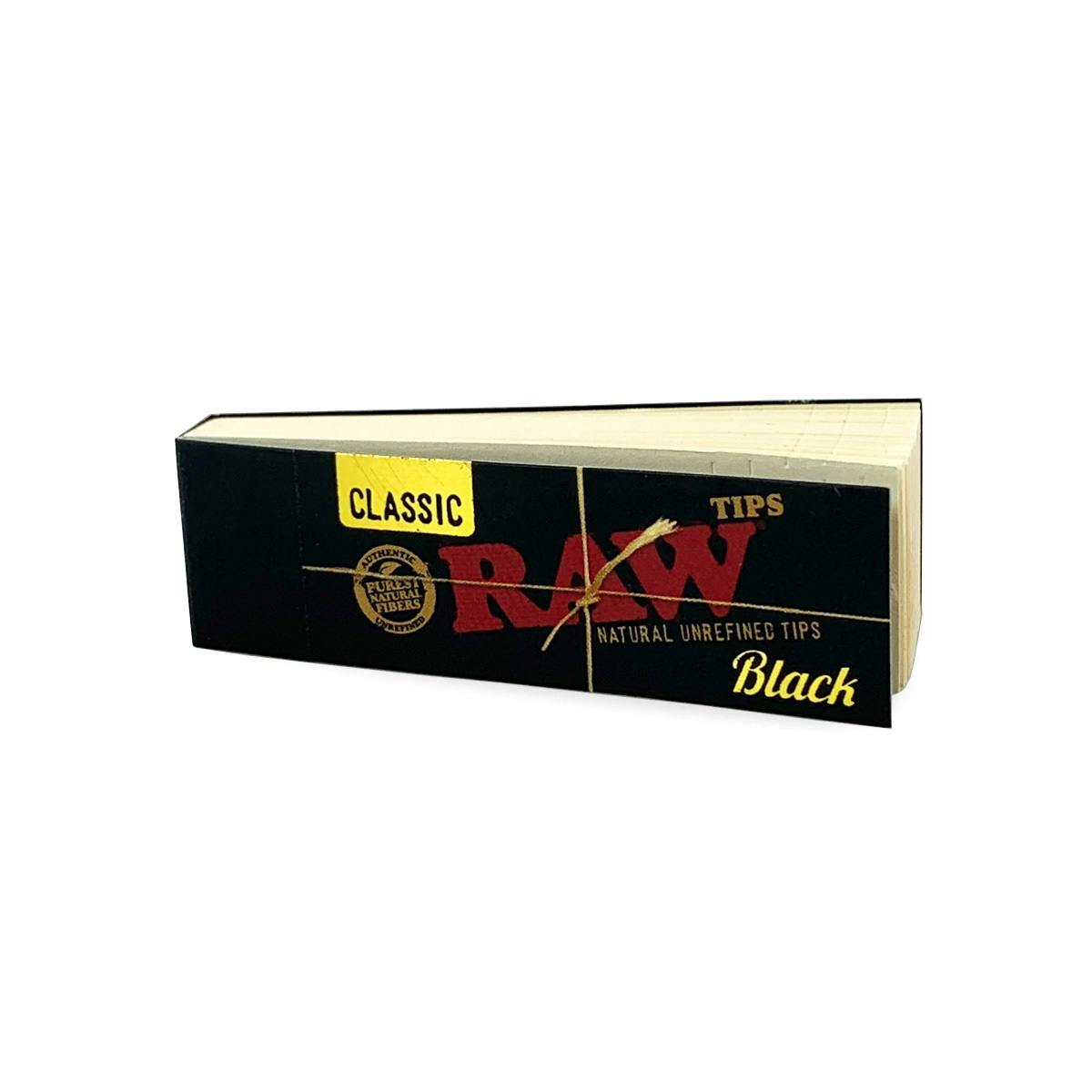 RAW - Classic Black Tips - 50 tips