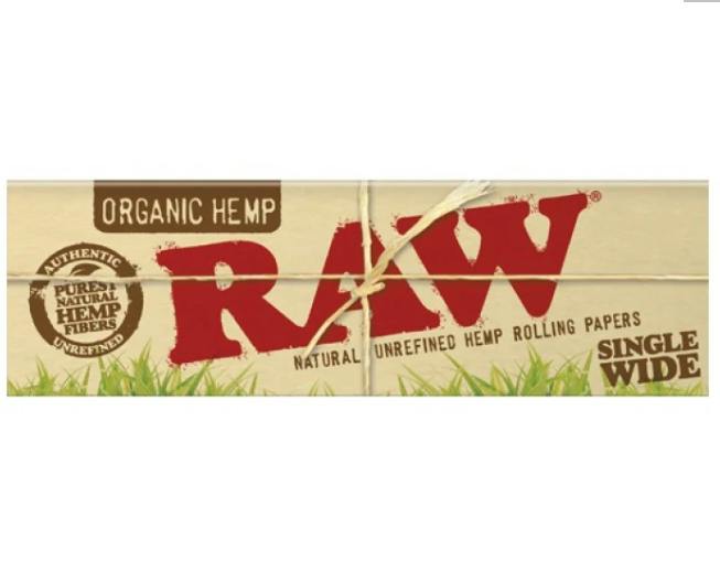 RAW - Organic Hemp Single Wide - Single Window (1 pack)