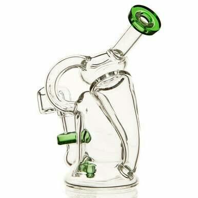 6" Dual Glass Rig w/ Banger